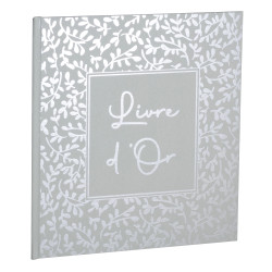 Livre d'or 140 pages tranche argent AutentiK