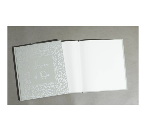 Livre d'or 140 pages tranche argent AutentiK