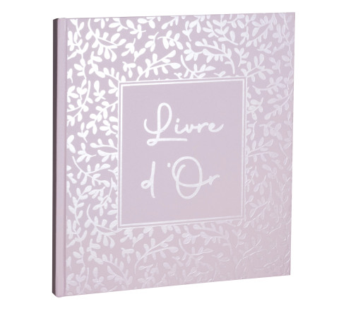 Livre d'or 140 pages tranche argent AutentiK