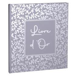 Livre d'or 140 pages tranche argent AutentiK