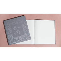 Livre d'or 140 pages tranche argent AutentiK