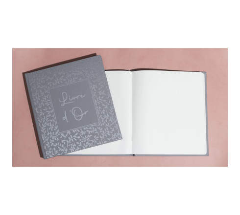 Livre d'or 140 pages tranche argent AutentiK