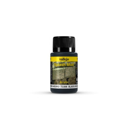 Peinture effets temps 40 ml : projections boue noire