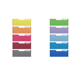 MODULODOC set 10 frontons A4 jumbo