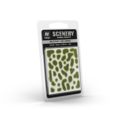 Végétation miniature adhésive : vert sec 2 mm