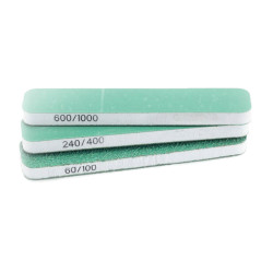 3 blocs de ponçage 90x19x6mm double face & double grain