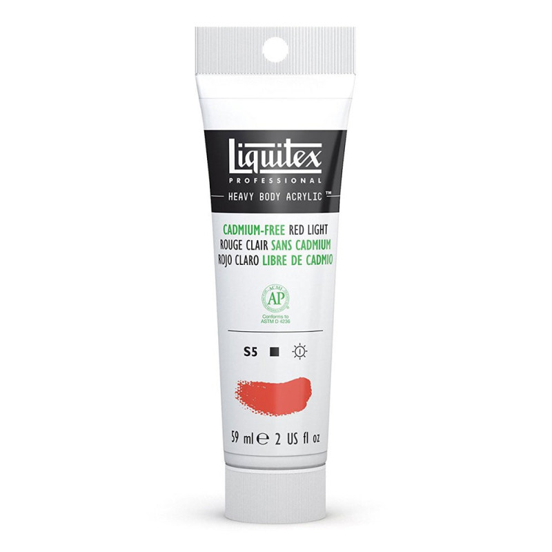Peinture acrylique Heavy Body 59 ml sans cadmium - Jaune clair sans ca