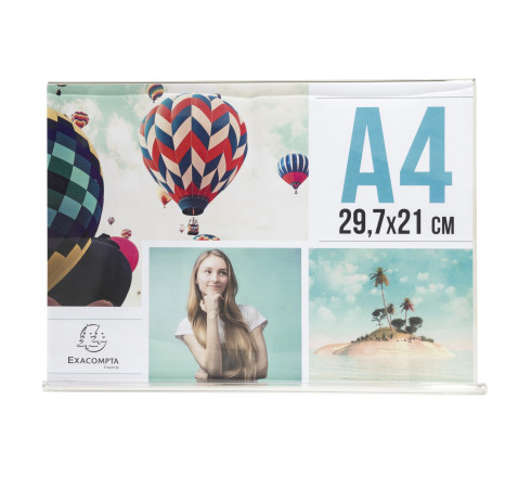 Porte-visuel droit horizontal A4