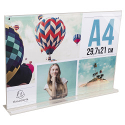 Porte-visuel droit horizontal A4