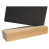 Support visuel vertical ardoise avec socle bois A4