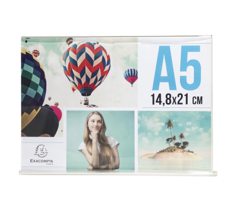 Porte-visuel droit horizontal A5