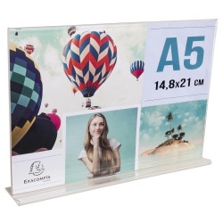 Porte-visuel droit horizontal A5
