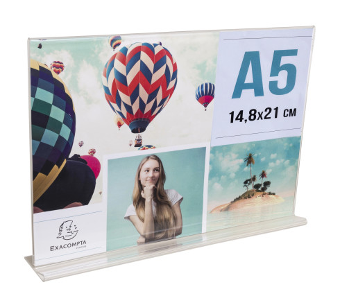 Porte-visuel droit horizontal A5