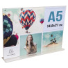 Porte-visuel droit horizontal A5