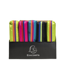 Trousse carrée 2 compartiments TRICOLOR