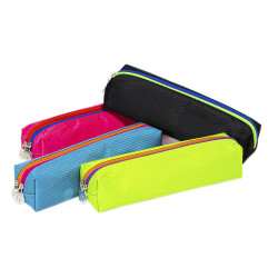 Trousse carrée 2 compartiments TRICOLOR