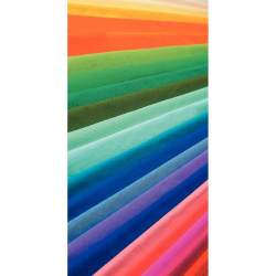 Paquet de 10 feuilles crépon supérieur 250x50 jaune