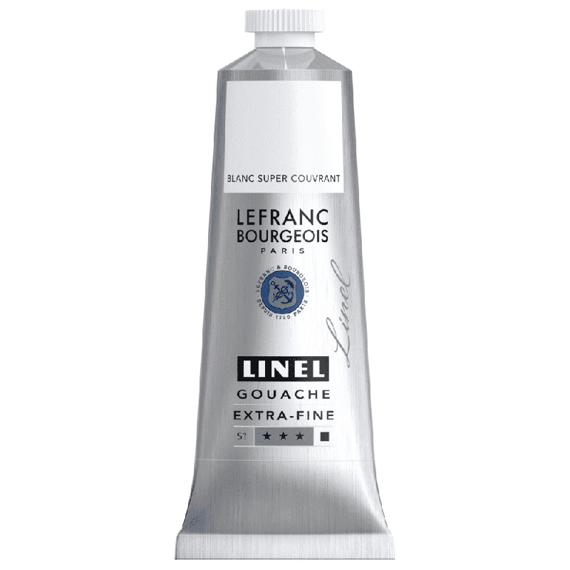 Gouache extra-fine Linel 60ml - Noir d'ivoire 269