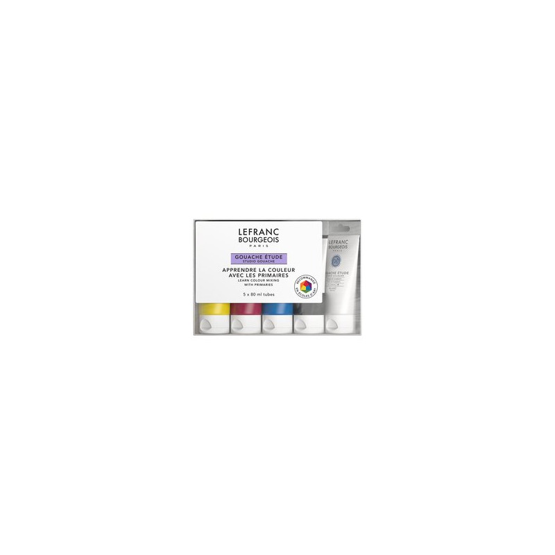 Coffret Gouache Étude - Lefranc Bourgeois - 5 Tubes