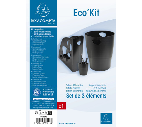 Kit eco : ecomag/ecopen/ecobin