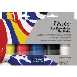 Set Flashe 5 x 80 ml couleurs primaires