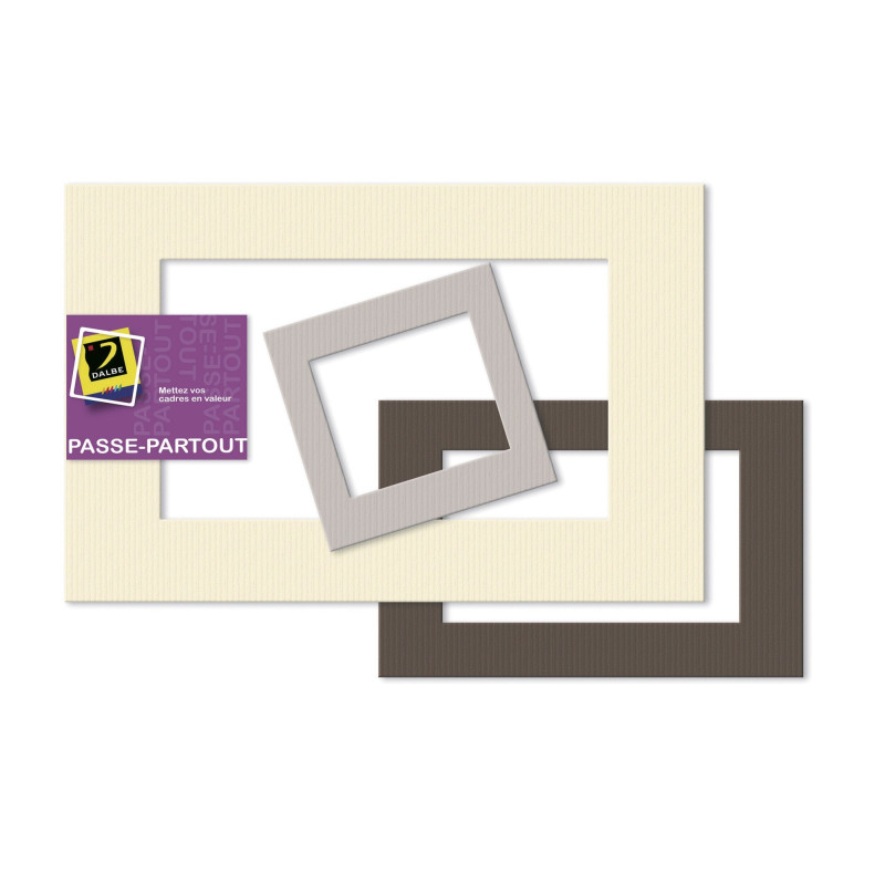 Passe-partout blanc - Dimension exterieur 20x30cm - Interieur 12x18cm