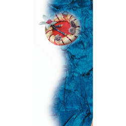 Paquet de 5 feuilles de crépon métallisé 250x50 cm or