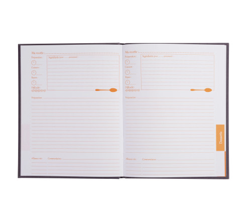 Livre de recettes 220x170 96 pages