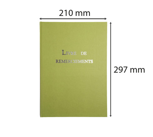 Livre de remerciement 96 pages 297x210