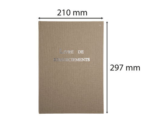 Livre de remerciement 96 pages 297x210
