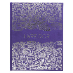 Livre d'or 100 pages tranche argent Japan