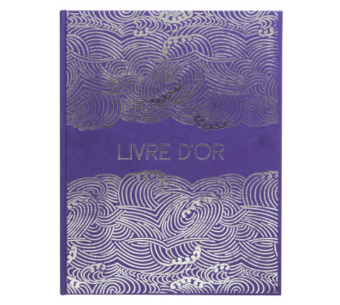 Livre d'or 100 pages tranche argent Japan