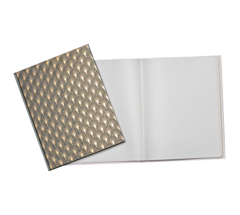 Livre d'or 100 pages tranche or Néo Déco