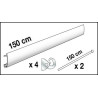 Kits cimaises blanc - 1,5m