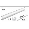 Kits cimaises argent - 2m