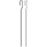 Tiges alu carrée et ronde - Carrée 2.00m Blanc