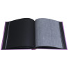 Album photo livre 60 pages noires Pop'N Co