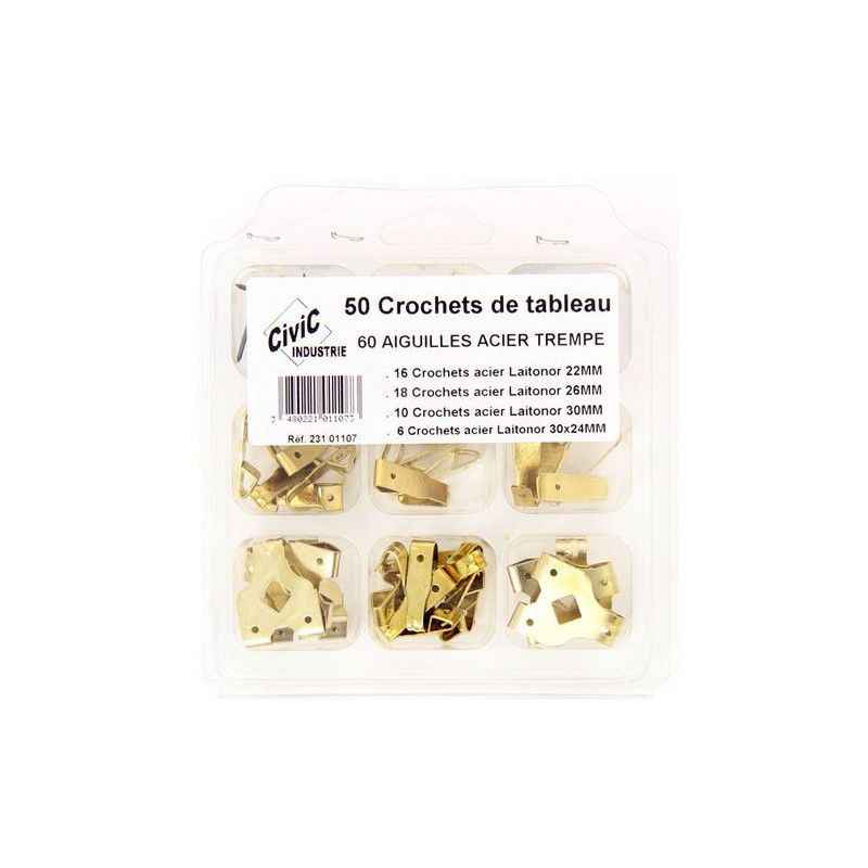 Kit crochets Luxe laiton