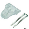 Crochet plastique transparent