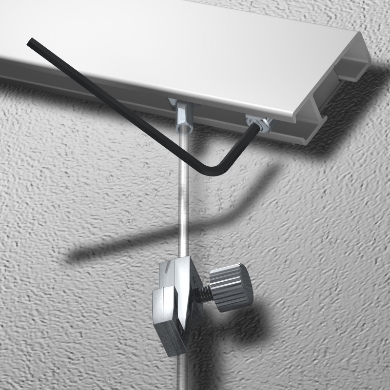 Ensemble de suspension pour Click Rail ou Top Rail incliné d'Artiteq