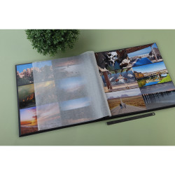 Album photo à spirales 60 pages noires Graphik