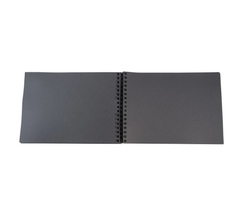 Kit Scrapbooking Album 70 pages noires : Stickers & Pochoirs