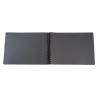 Kit Scrapbooking Album 70 pages noires : Stickers & Pochoirs