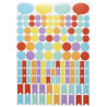 Kit Scrapbooking Album 70 pages noires : Stickers & Pochoirs