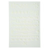 Kit Scrapbooking Album 70 pages noires : Stickers & Pochoirs