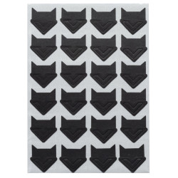 Kit Scrapbooking Album 70 pages noires : Stickers & Pochoirs