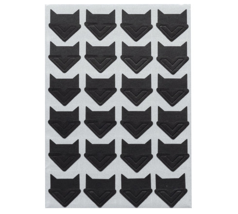 Kit Scrapbooking Album 70 pages noires : Stickers & Pochoirs
