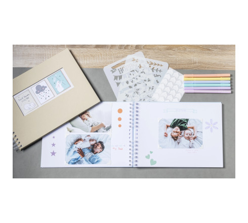 Kit Scrapbooking Album 50 pages blanches