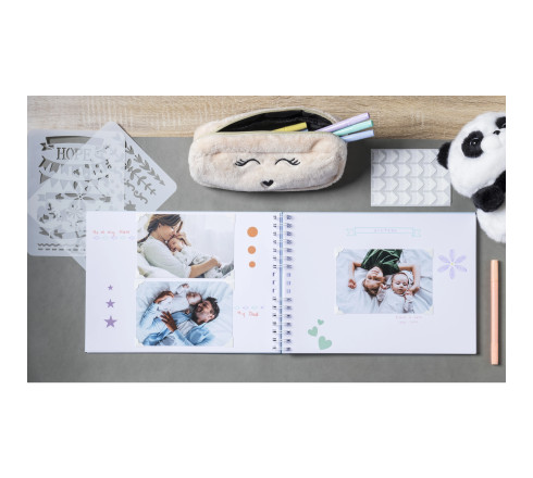 Kit Scrapbooking Album 50 pages blanches