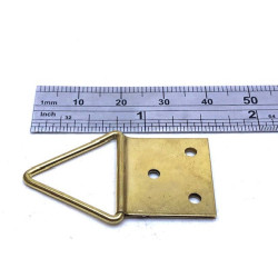 Blister 3 triangles de suspension 25mm + 9 clous